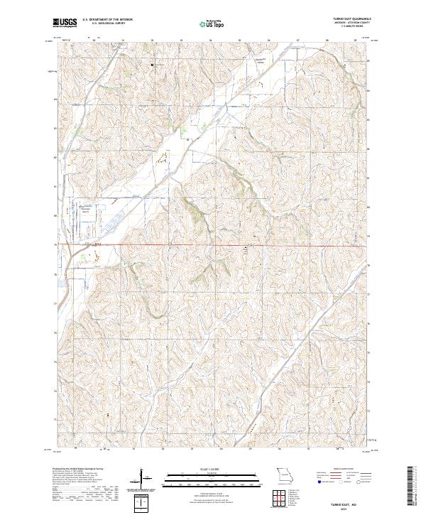 Tarkio East 2023 topographic map thumbnail