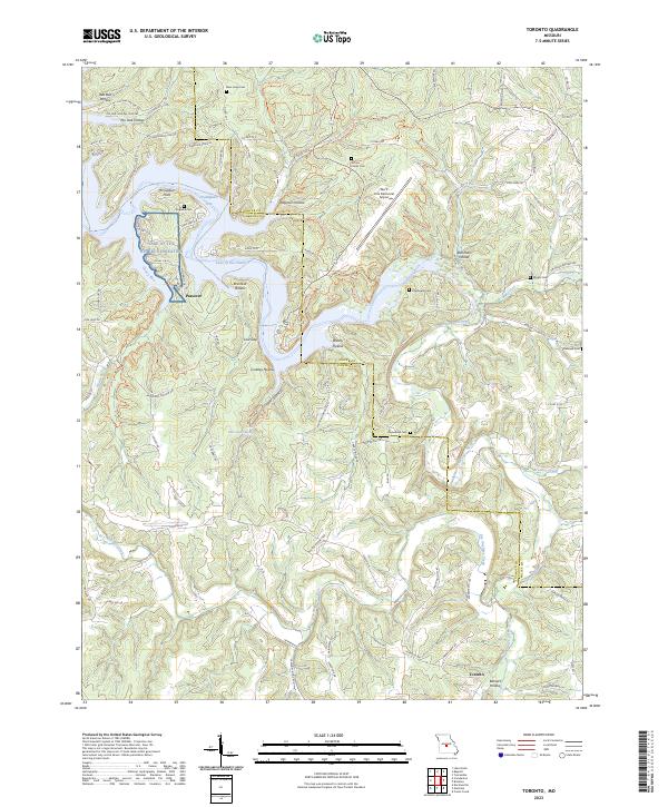 Toronto 2023 topographic map thumbnail
