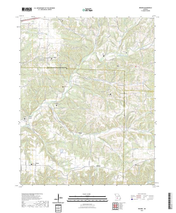 Bruner topographic map thumbnail
