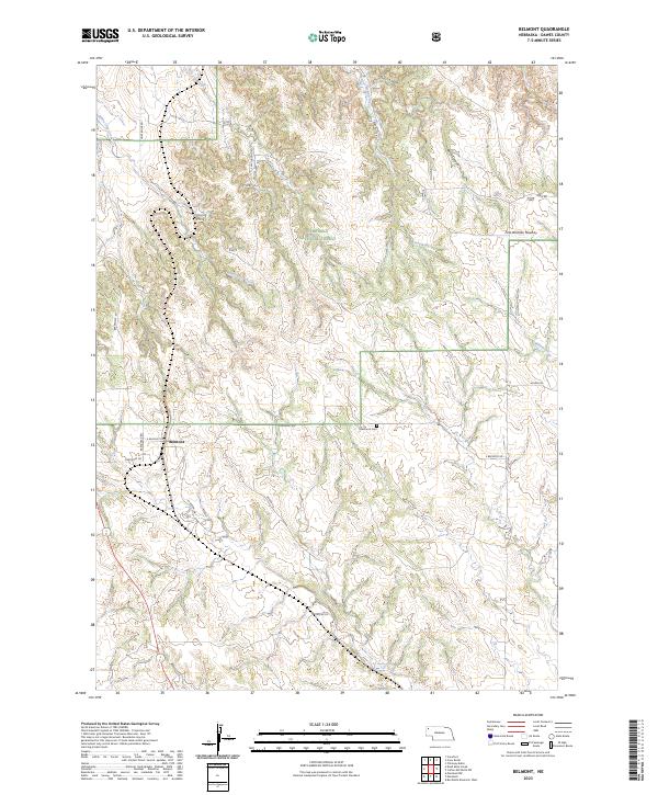 Belmont topographic map thumbnail
