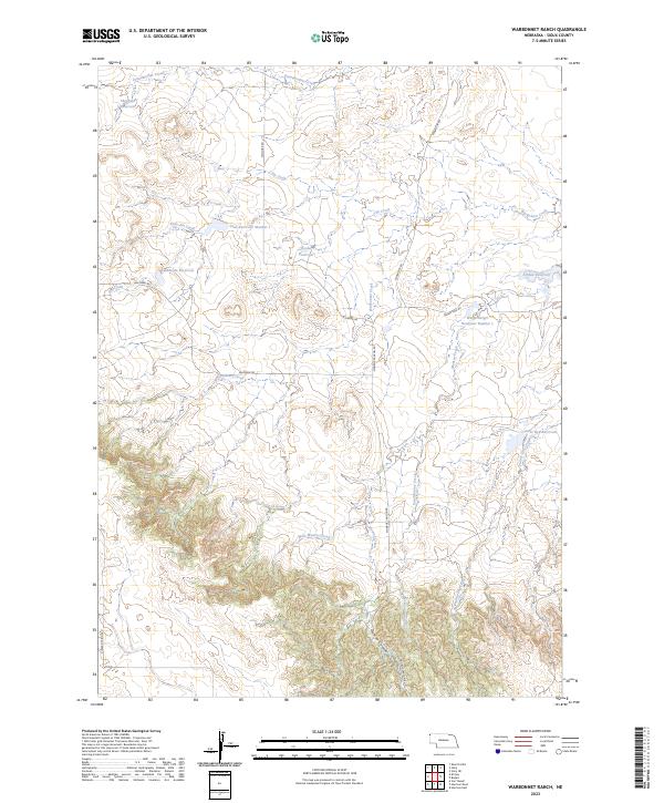 Warbonnet Ranch topographic map thumbnail