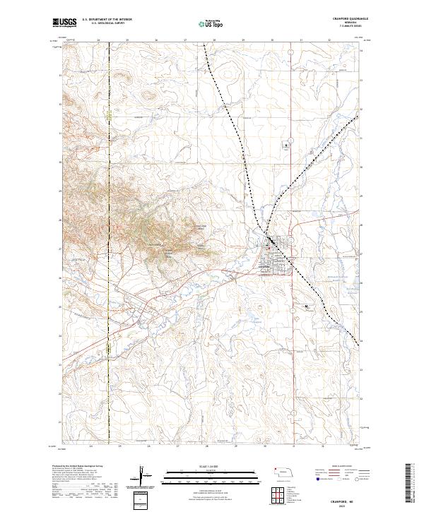 Crawford topographic map thumbnail