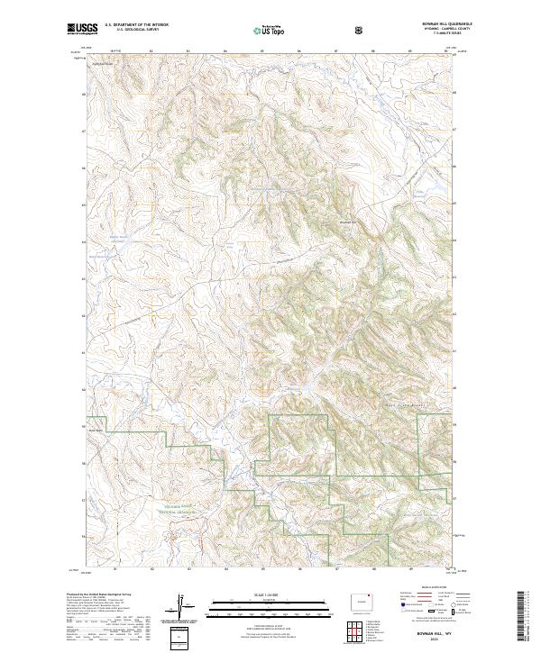 Bowman Hill topographic map thumbnail