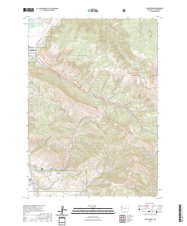 Cache Creek topographic map thumbnail