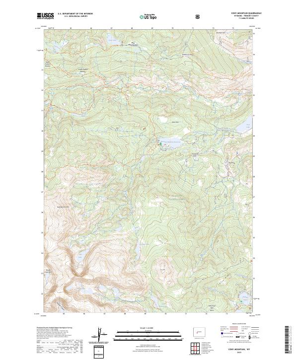 Cony Mountain topographic map thumbnail