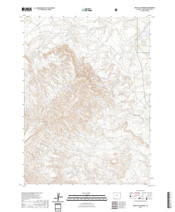 Devils Playground topographic map thumbnail