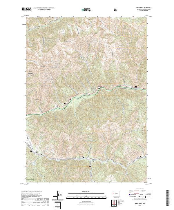 Ferry Peak 2023 topographic map thumbnail