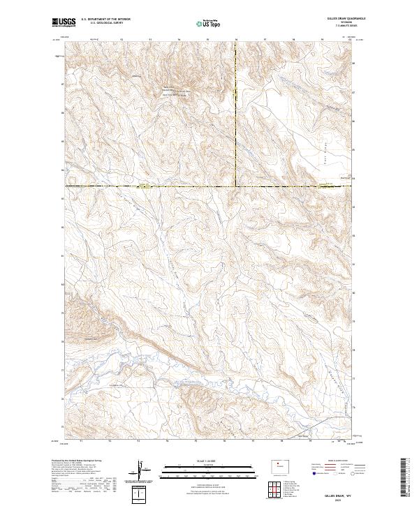 Gillies Draw 2023 topographic map thumbnail