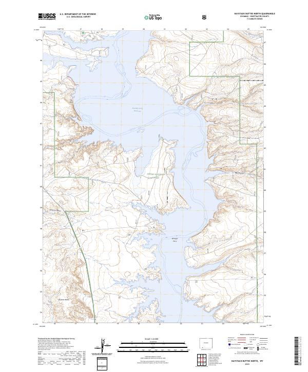 Haystack Buttes North 2023 topographic map thumbnail