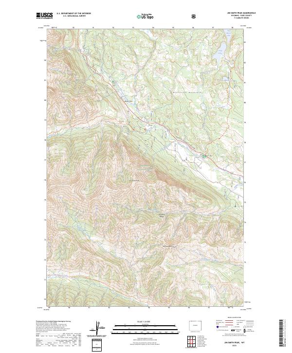 Jim Smith Peak topographic map thumbnail
