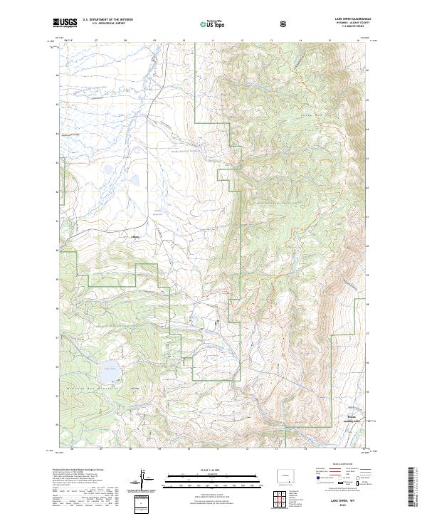 Lake Owen topographic map thumbnail