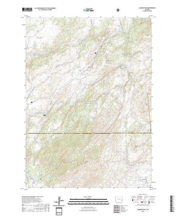 Laramie Peak topographic map thumbnail