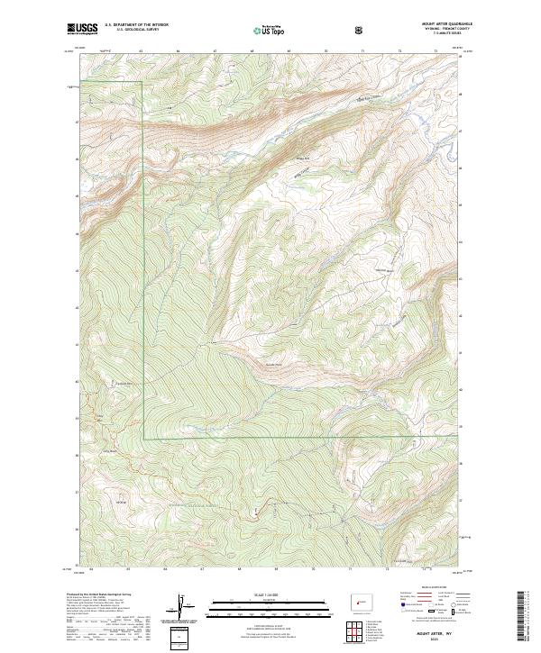 Mount Arter 2023 topographic map thumbnail