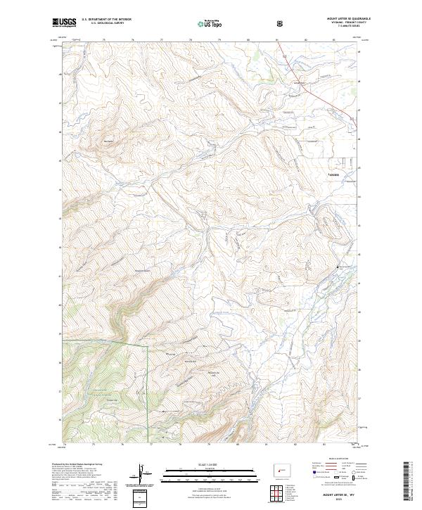 Mount Arter SE topographic map thumbnail