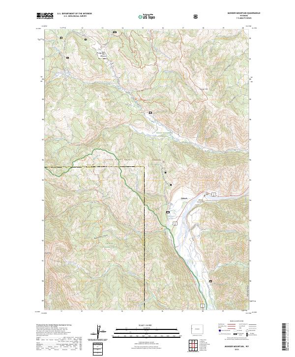 Munger Mountain 2023 topographic map thumbnail