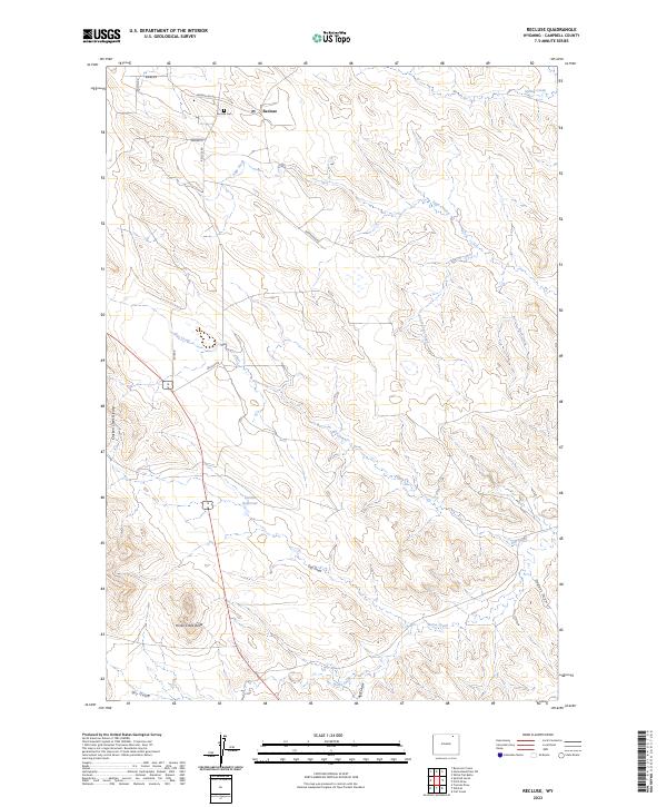 Recluse 2023 topographic map thumbnail