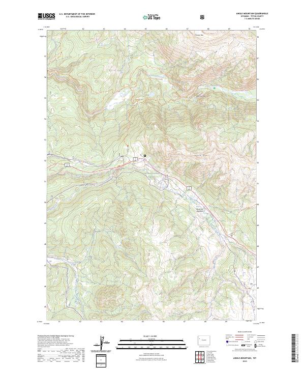 Angle Mountain topographic map thumbnail