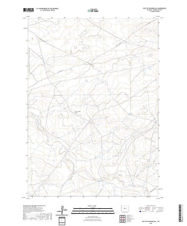 East of Haybarn Hill 2023 topographic map thumbnail