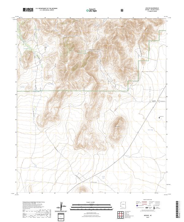 Apache topographic map thumbnail