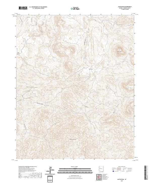 Austin Peak topographic map thumbnail