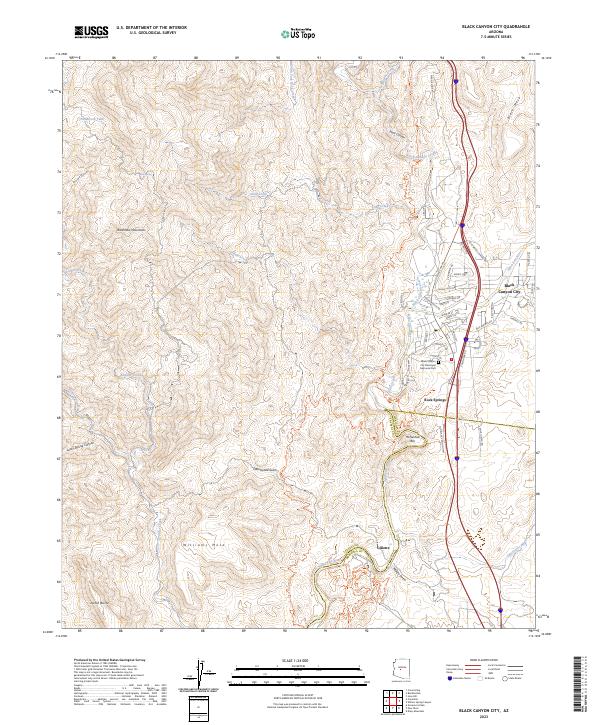Black Canyon City 2023 topographic map thumbnail