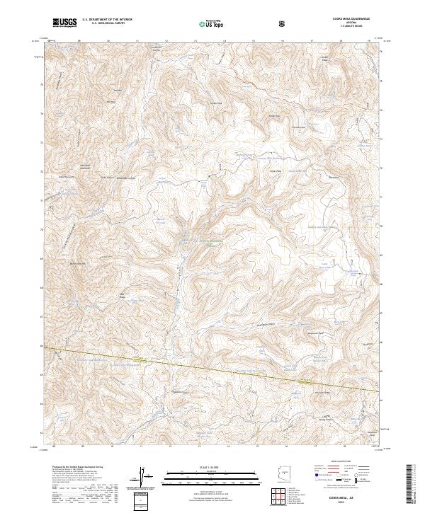 Cooks Mesa topographic map thumbnail
