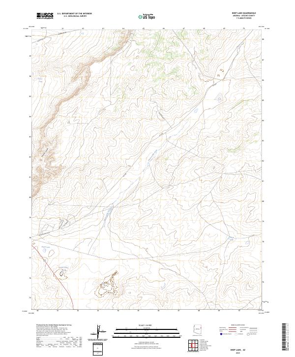 Deep Lake topographic map thumbnail