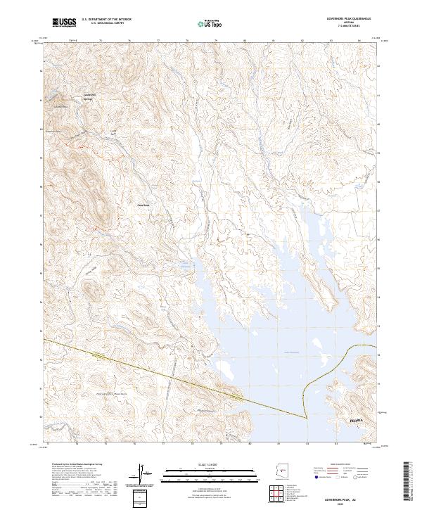 Governors Peak topographic map thumbnail
