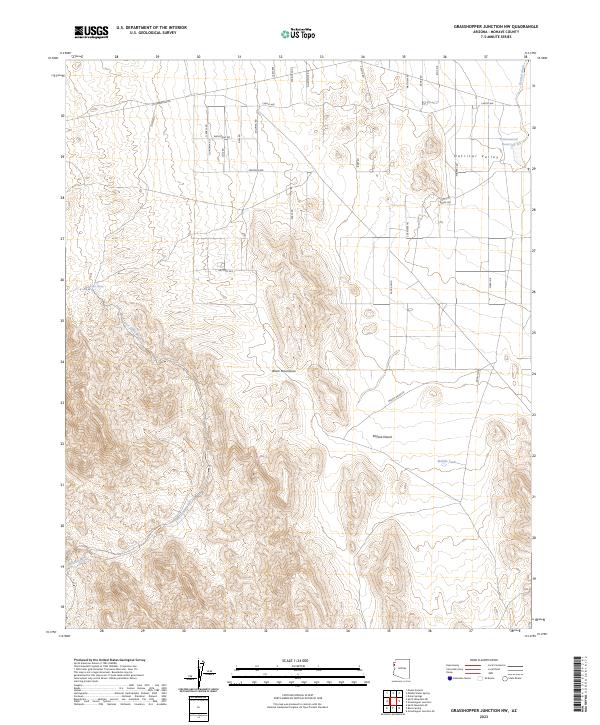 Grasshopper Junction NW topographic map thumbnail
