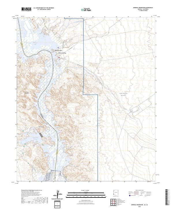 Imperial Reservoir topographic map thumbnail