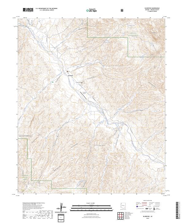 Klondyke 2023 topographic map thumbnail
