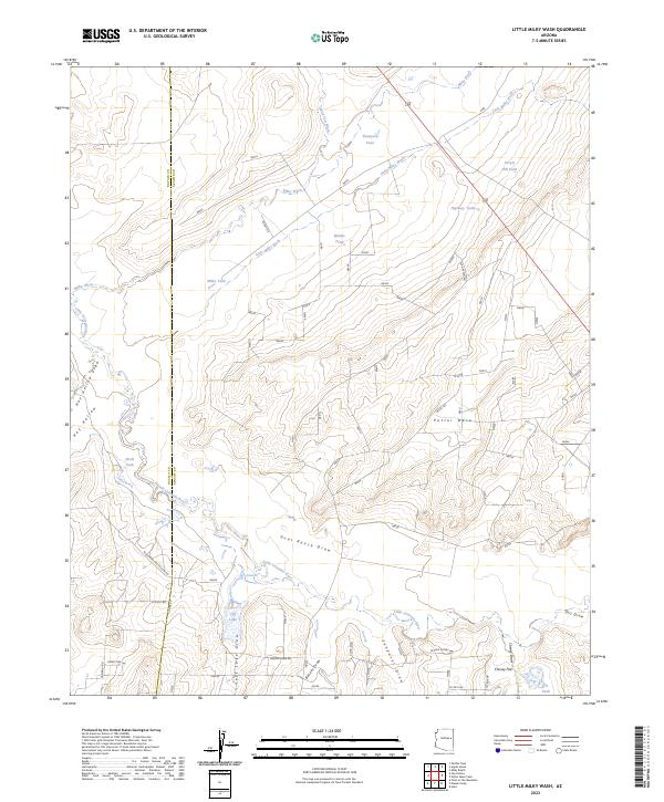 Little Milky Wash topographic map thumbnail