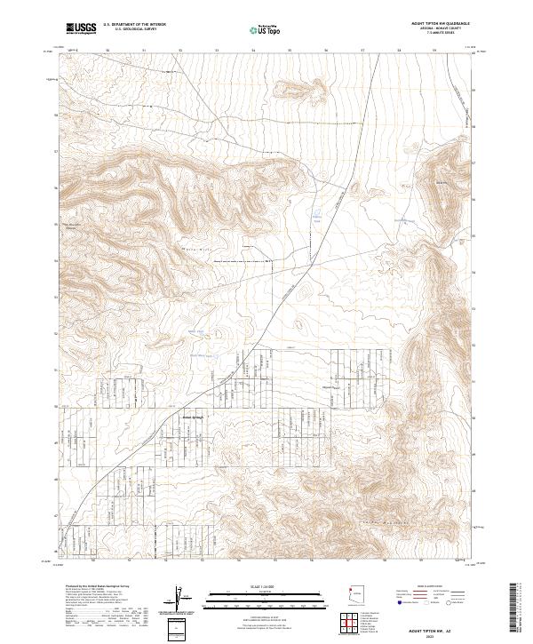 Mount Tipton NW topographic map thumbnail
