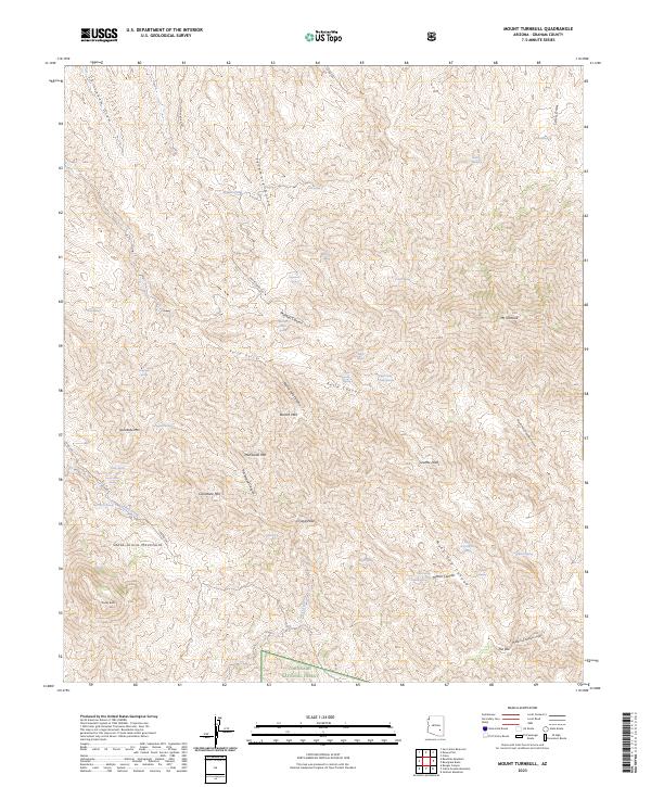 Mount Turnbull topographic map thumbnail