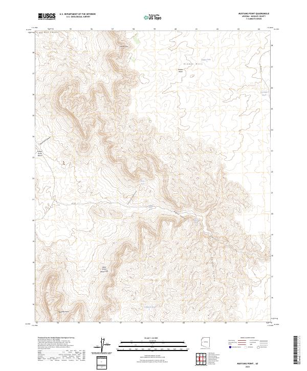 Mustang Point topographic map thumbnail