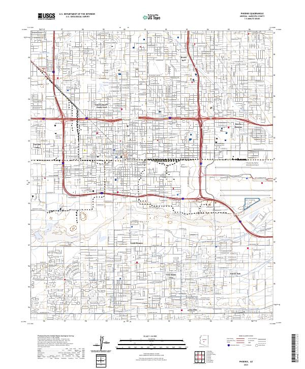 Phoenix topographic map thumbnail