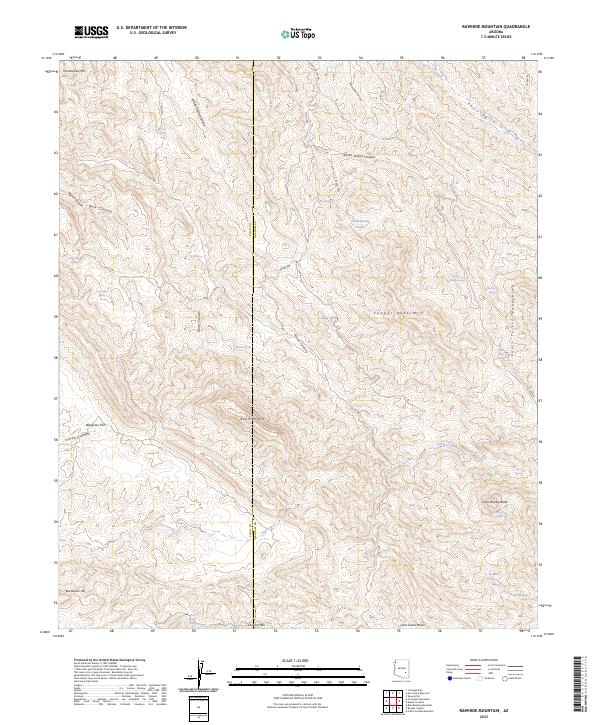 Rawhide Mountain topographic map thumbnail