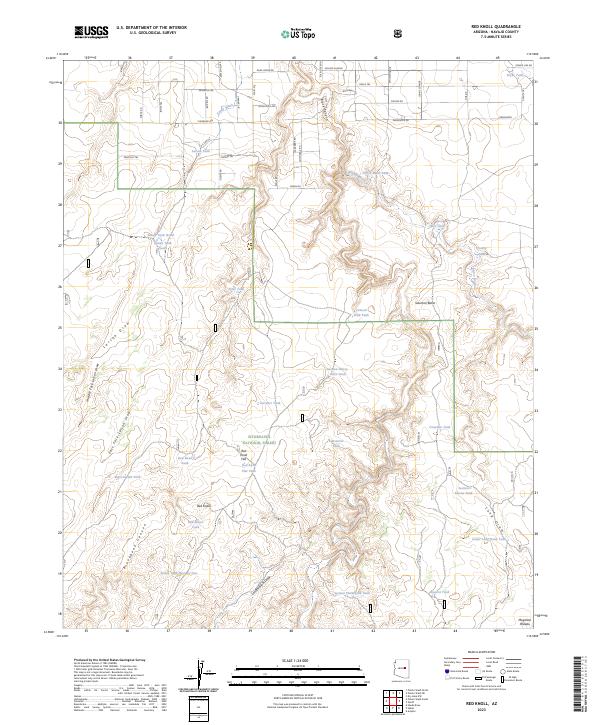 Red Knoll topographic map thumbnail