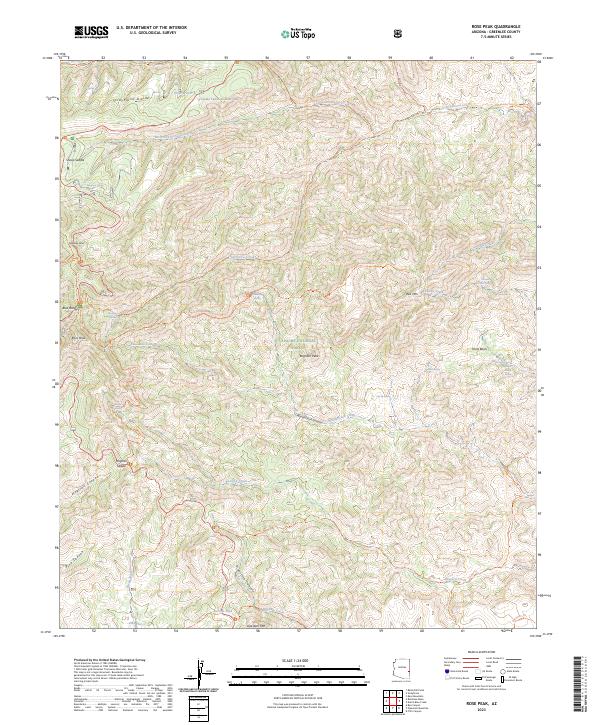 Rose Peak topographic map thumbnail