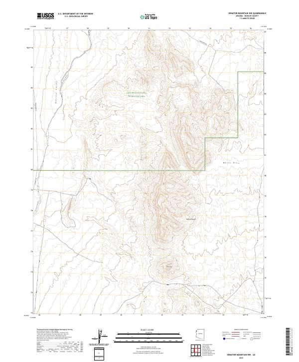 Senator Mountain NW topographic map thumbnail