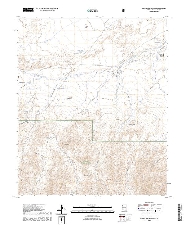 Shingle Mill Mountain topographic map thumbnail