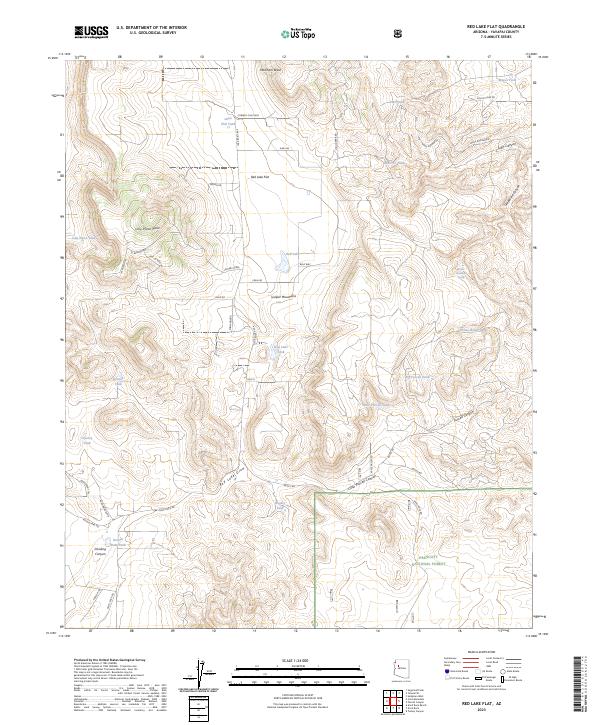 Red Lake Flat 2023 topographic map thumbnail