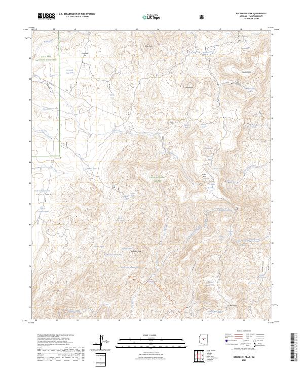 Brooklyn Peak topographic map thumbnail