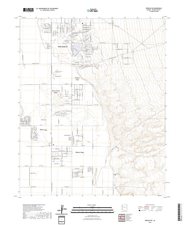 Needles NE topographic map thumbnail