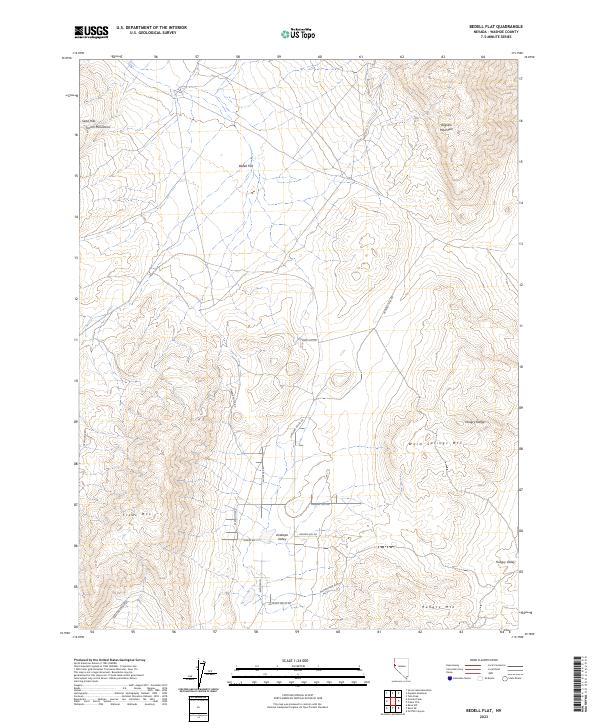 Bedell Flat topographic map thumbnail