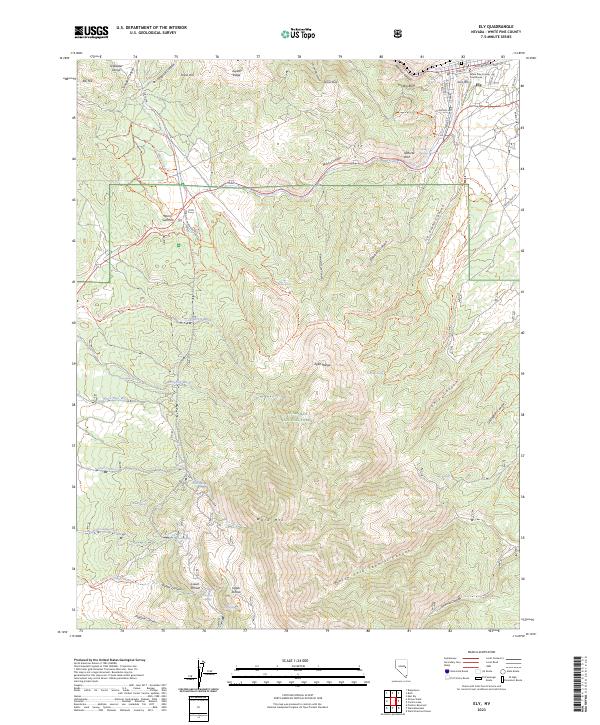 Ely 2023 topographic map thumbnail