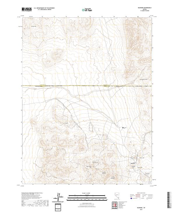 Rawhide 2023 topographic map thumbnail