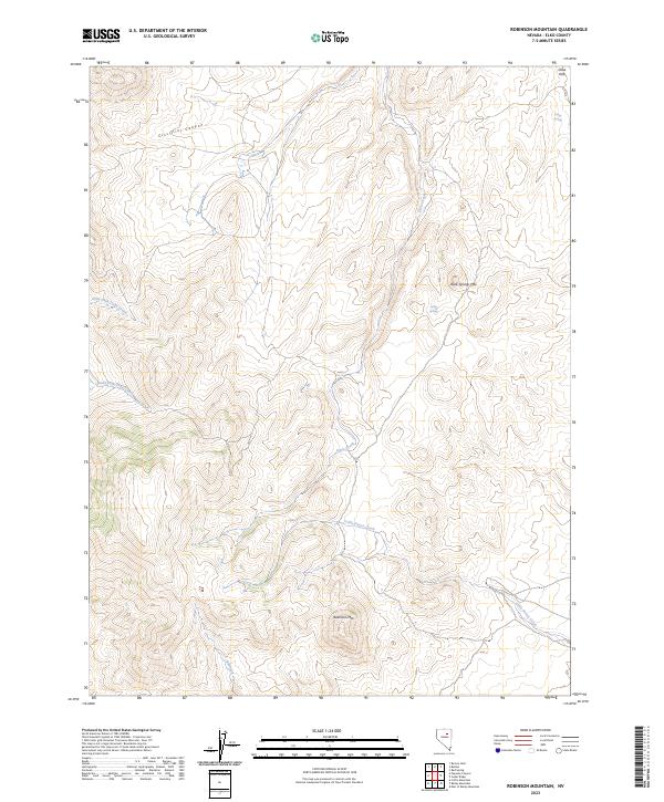 Robinson Mountain 2023 topographic map thumbnail