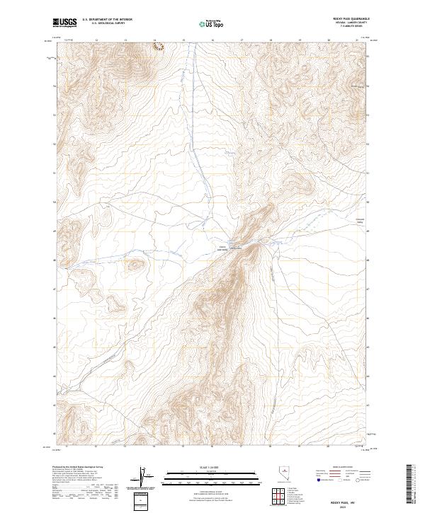Rocky Pass 2023 topographic map thumbnail