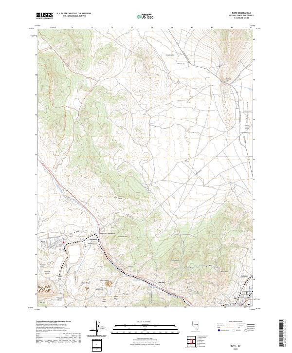Ruth 2023 topographic map thumbnail